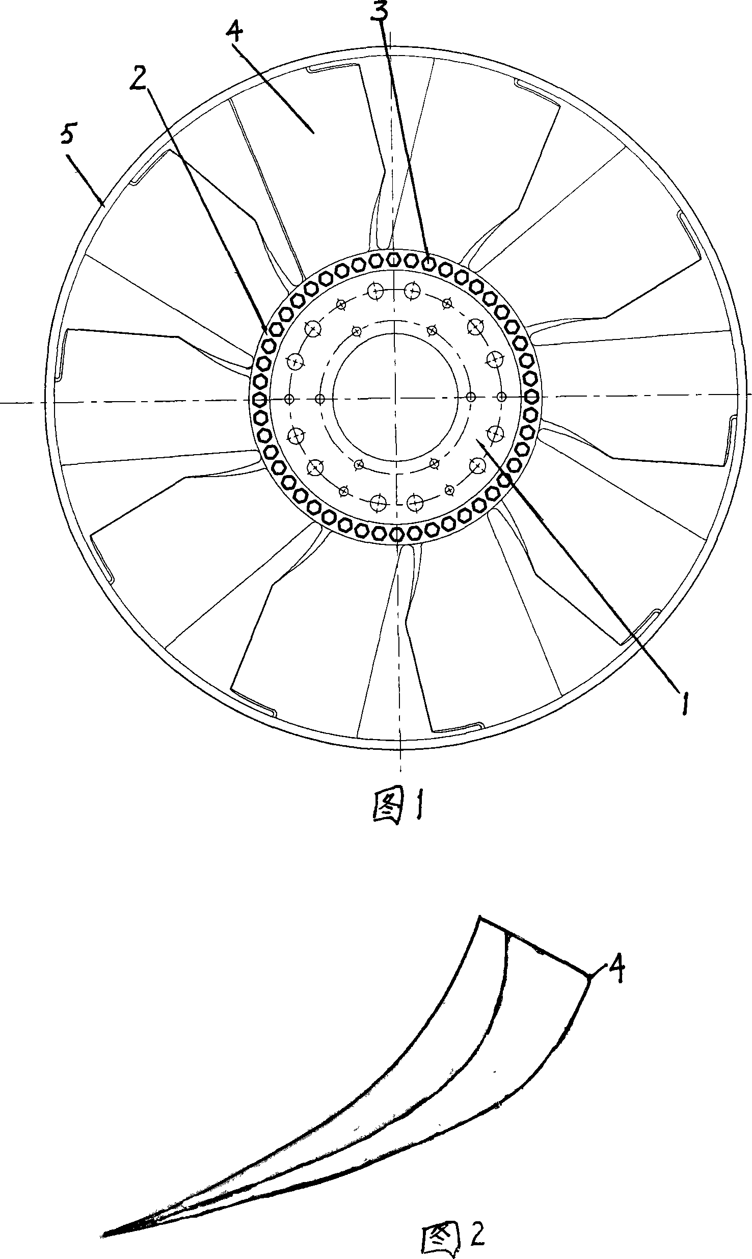 Automobile engine cooling fan