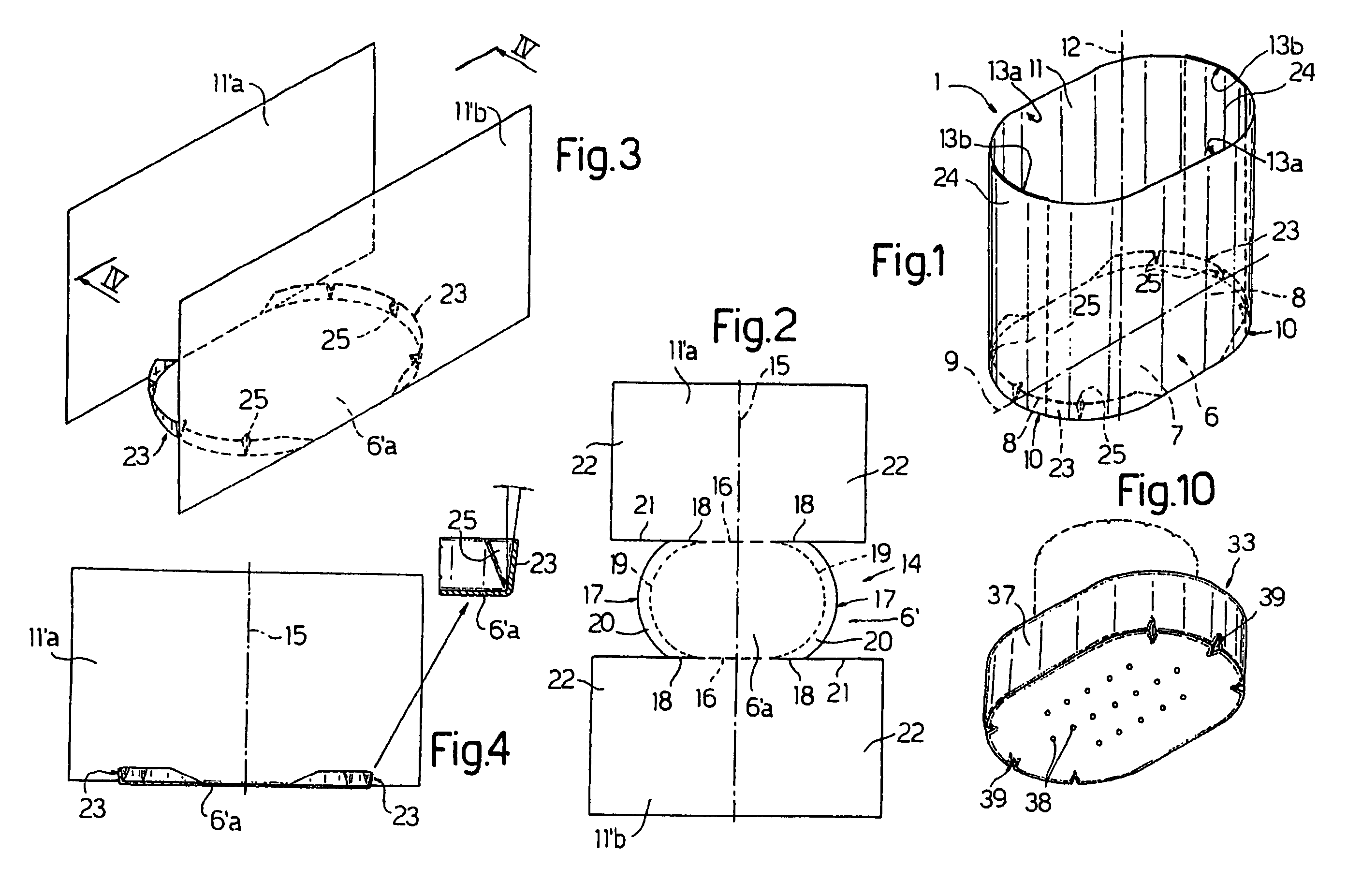 Rigid container for tobacco items and method of producing such a container