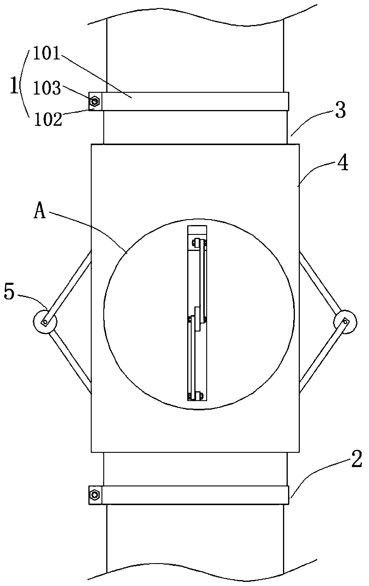 Oil pipe type centralizer