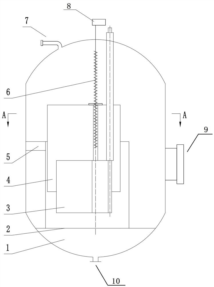 Vertical electrode hot water boiler device