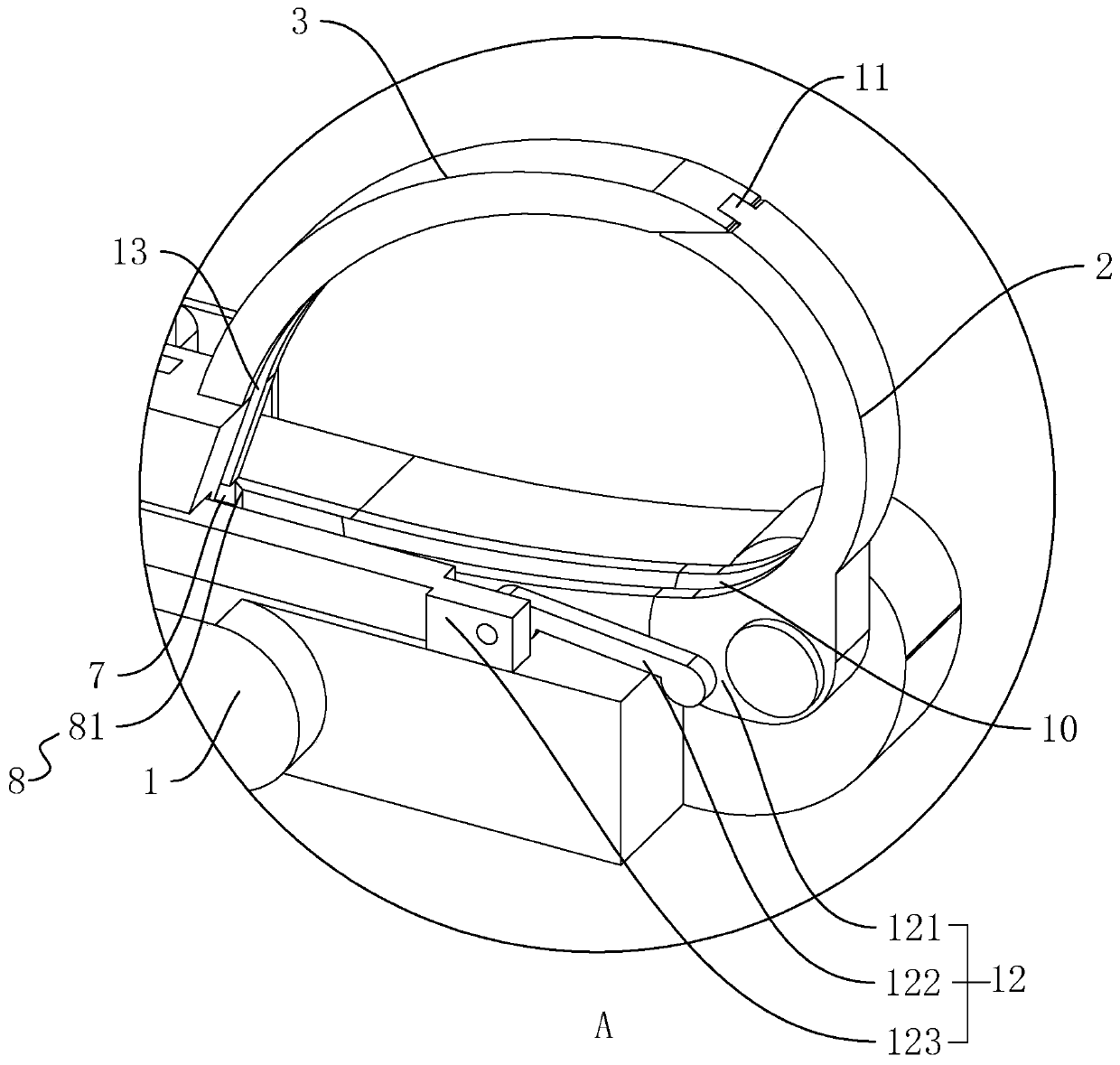 Ribbon binding device