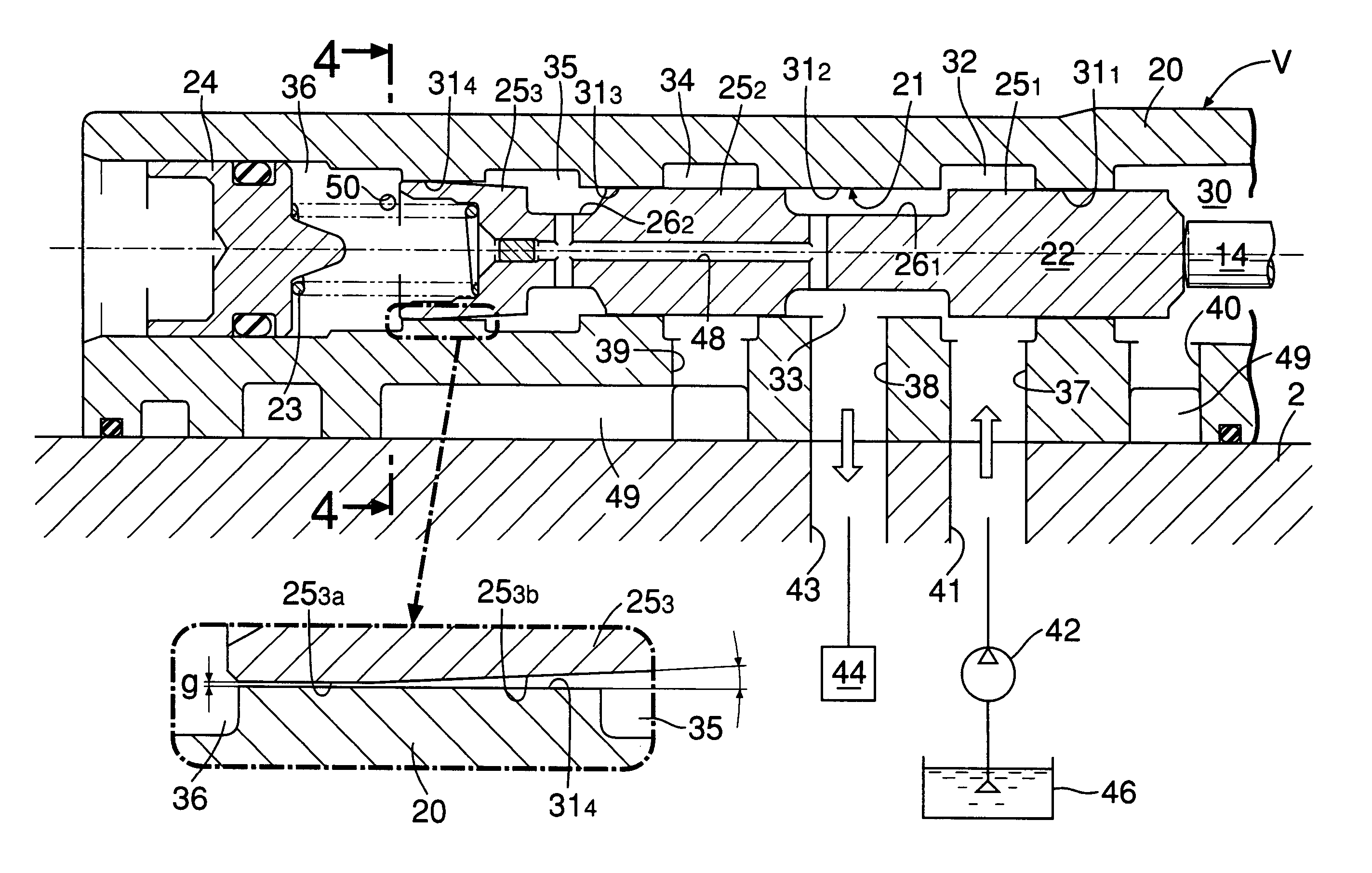 Normally open hydraulic control valve