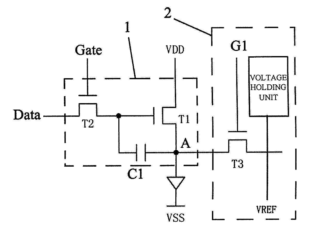 OLED driving compensation circuit and driving method thereof