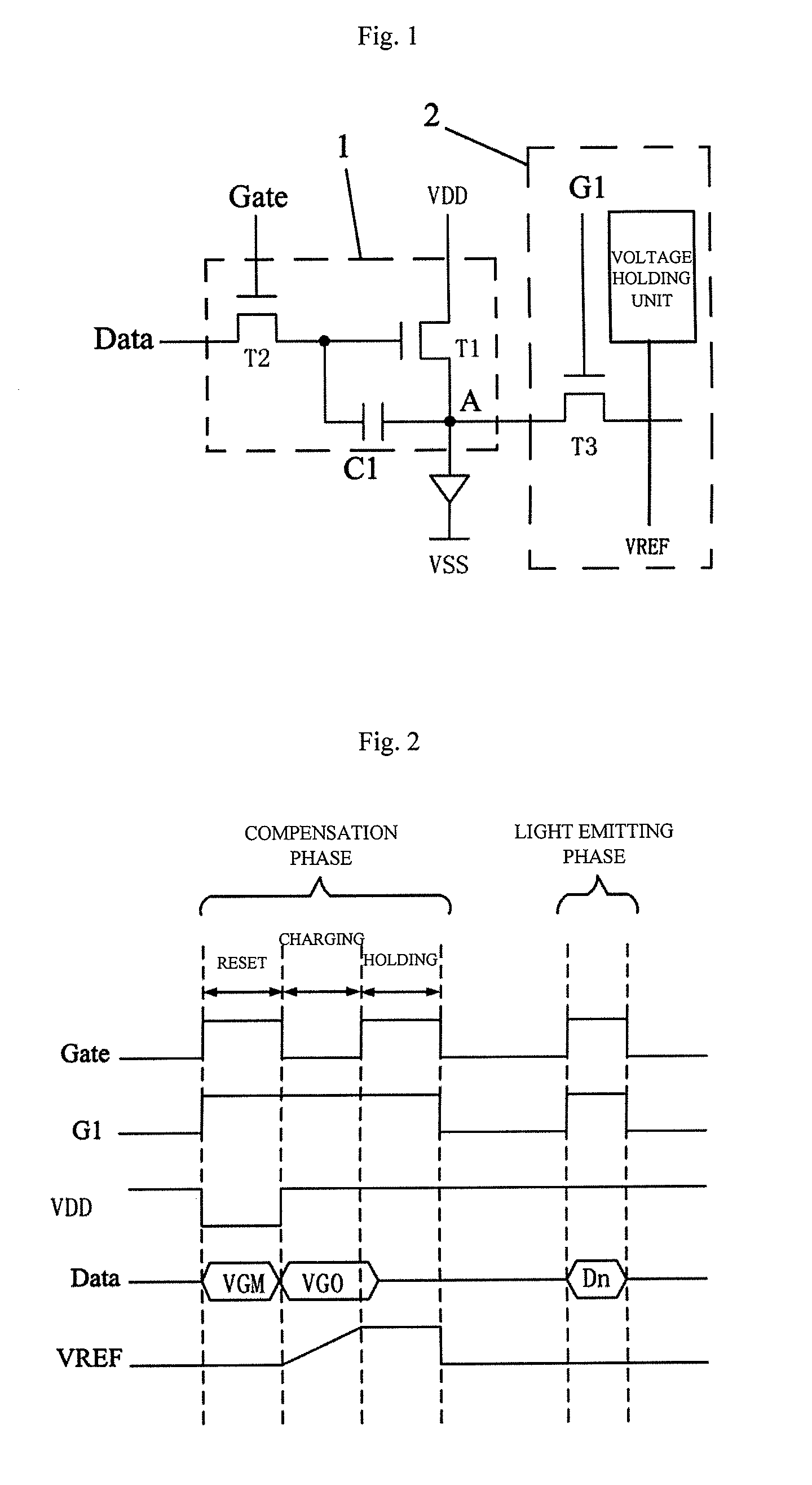 OLED driving compensation circuit and driving method thereof