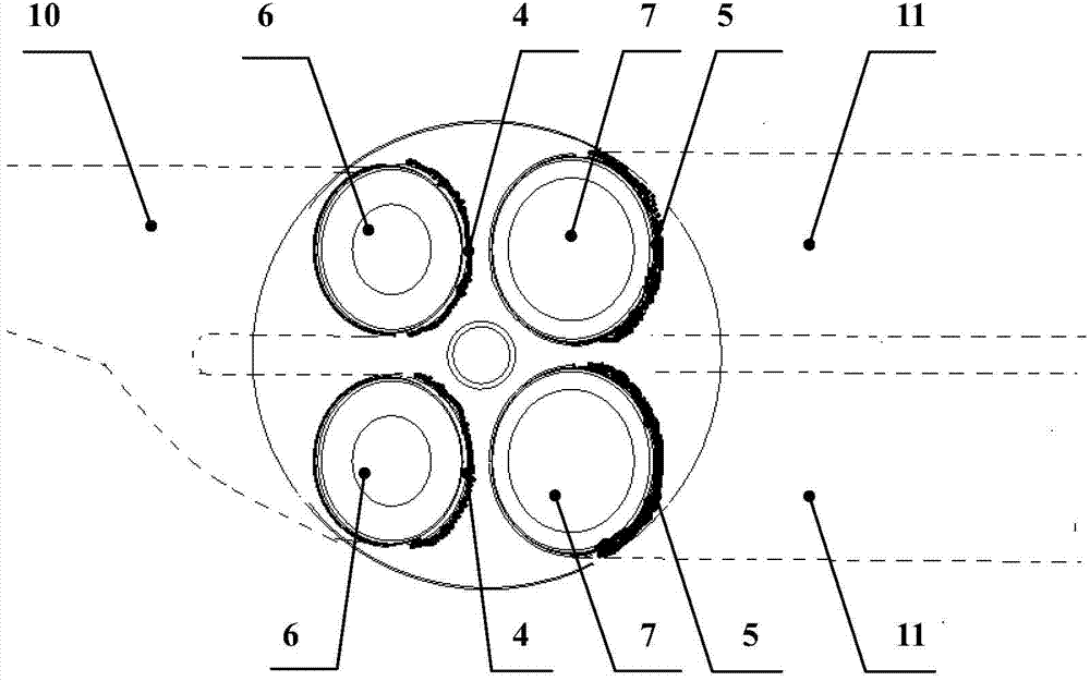 Cylinder cover with shielding wall structure, manufacturing method and engine