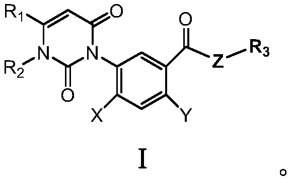 Aryl uracil compounds, preparation method thereof and pesticide composition