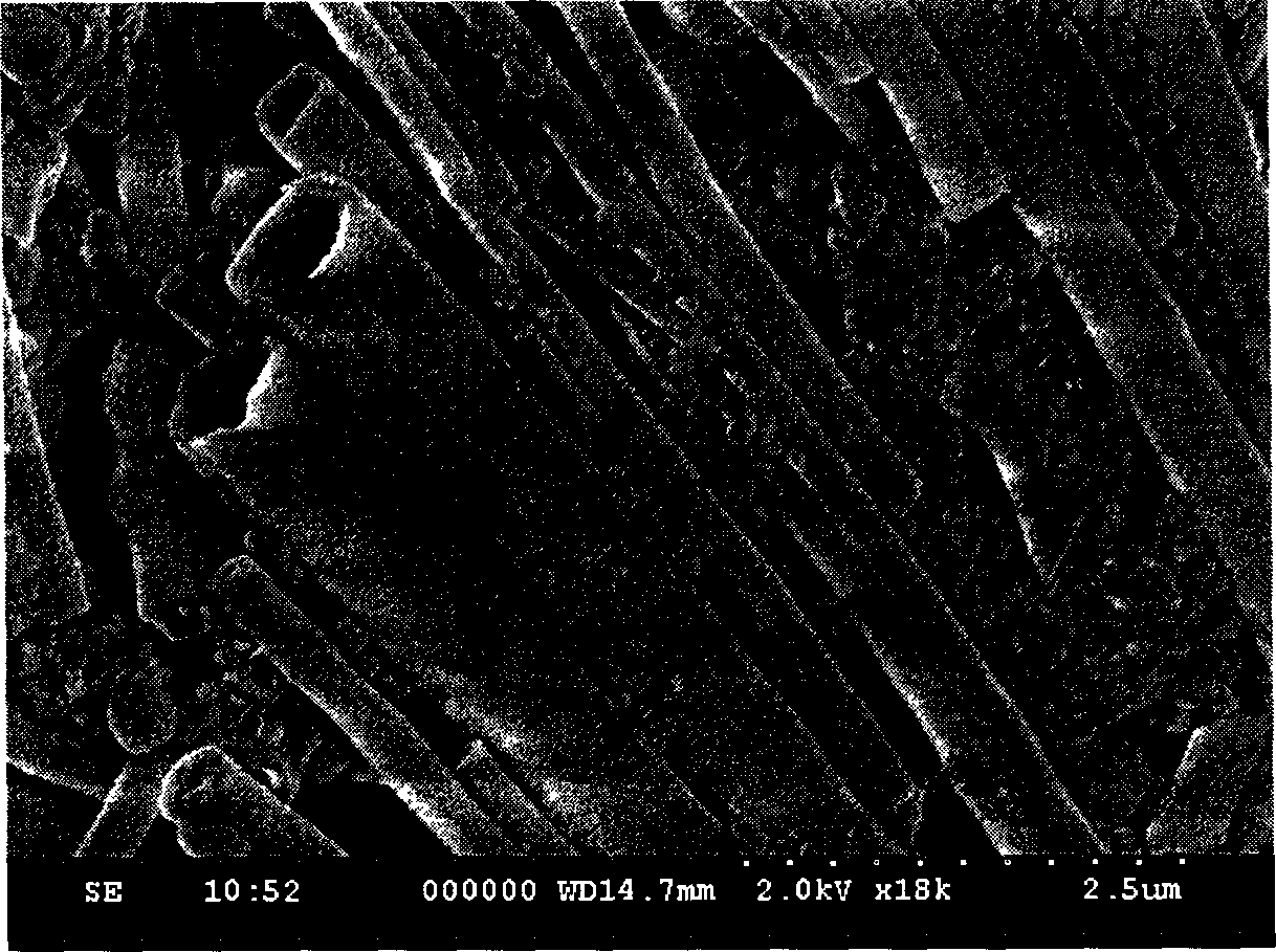 Hybrid film of polyimide modified by silicon dioxide tube, and preparation method