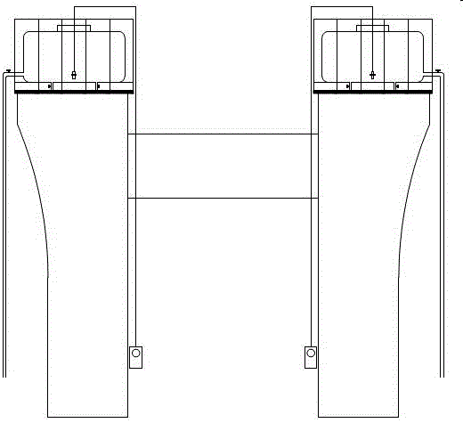 Automatic control device for water for bridge pier column maintenance