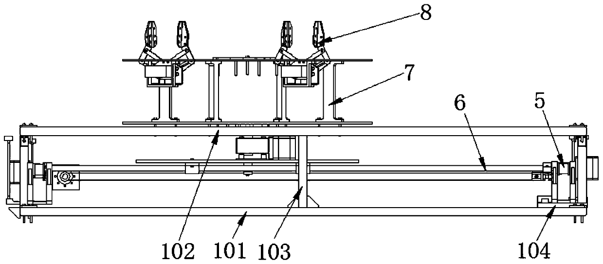 Power inspection unmanned aerial vehicle transfer station for accurate landing and battery charging and replacement based on infrared dot matrix