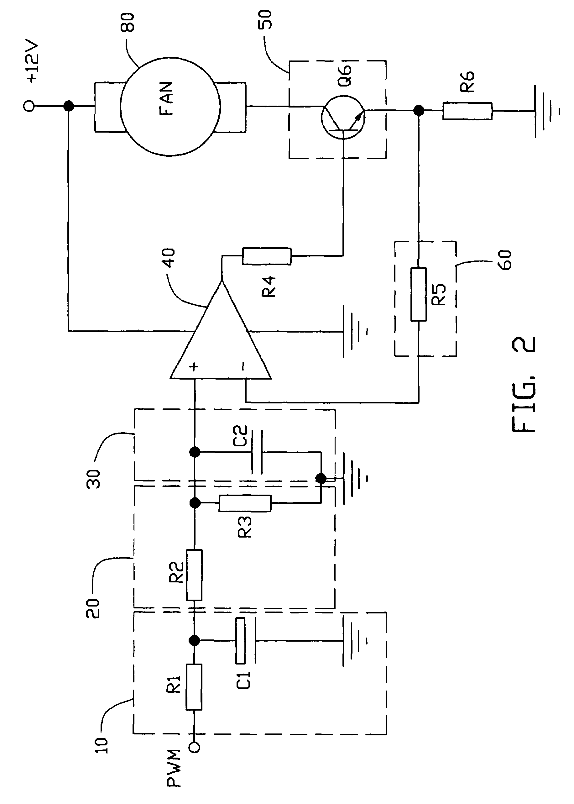 Start-up circuit for DC fan