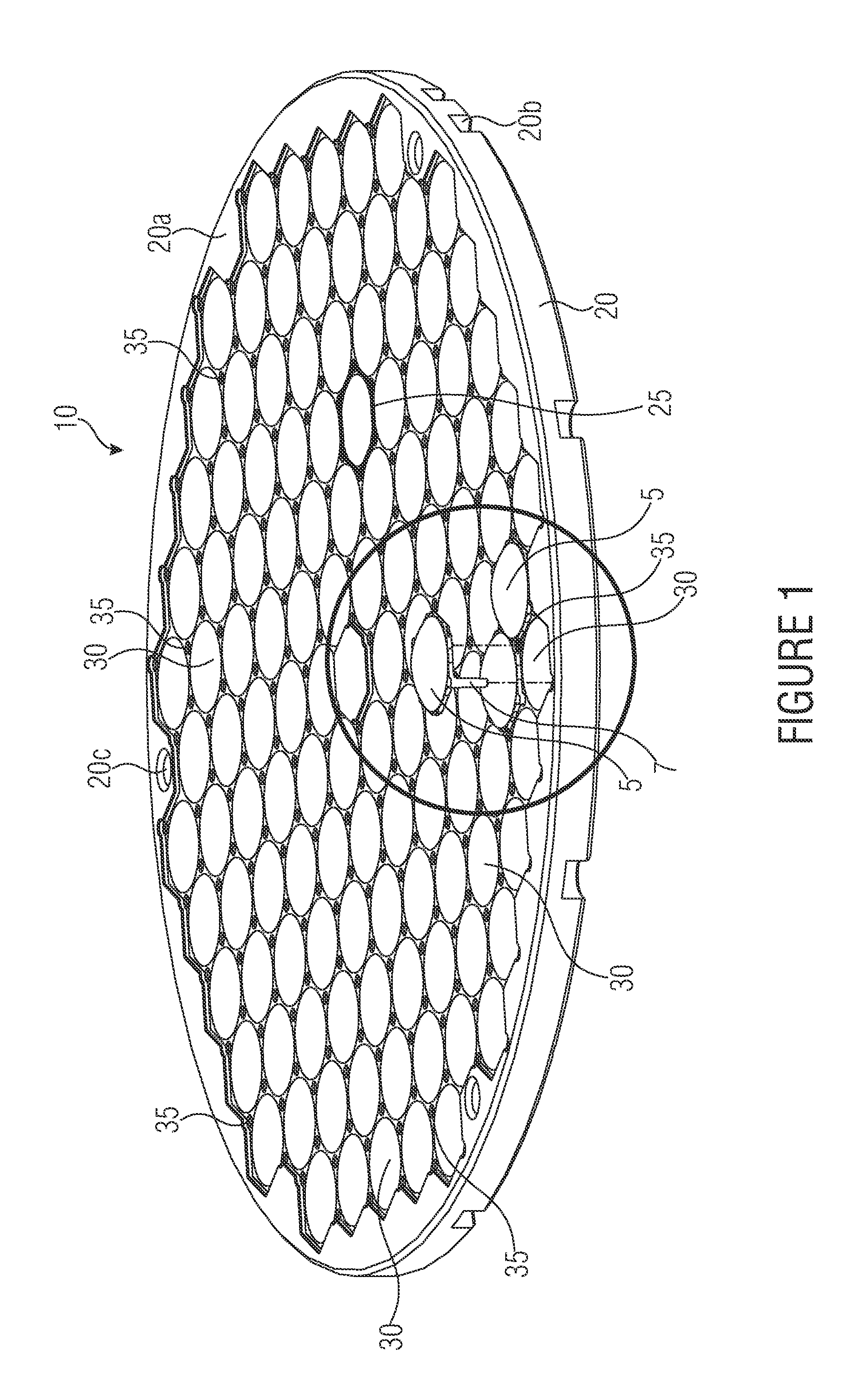 Support structure for a plurality of lenses, lens, lens system, and optical system