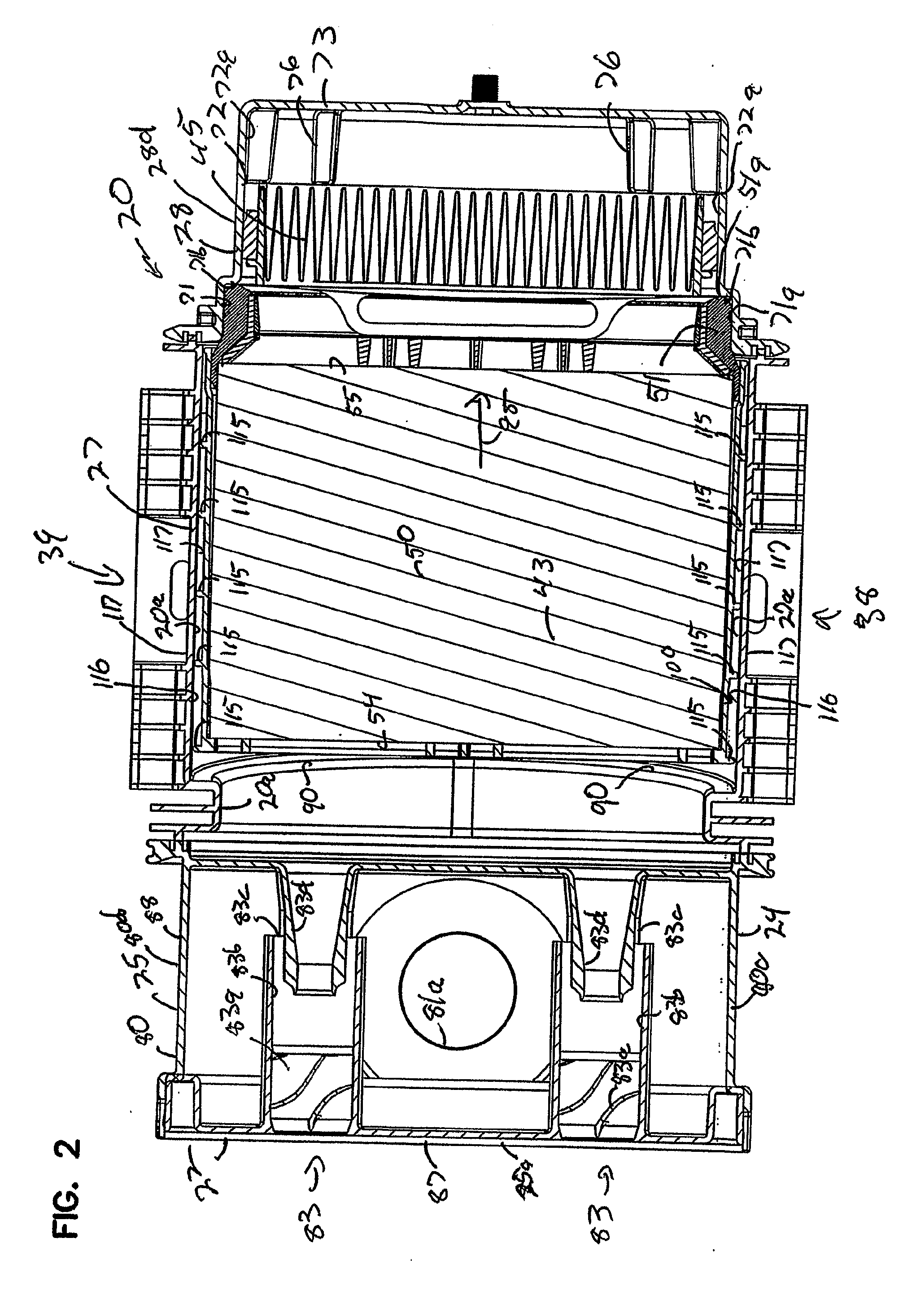 Filter Arrangements; Housing; Assemblies; and, Methods