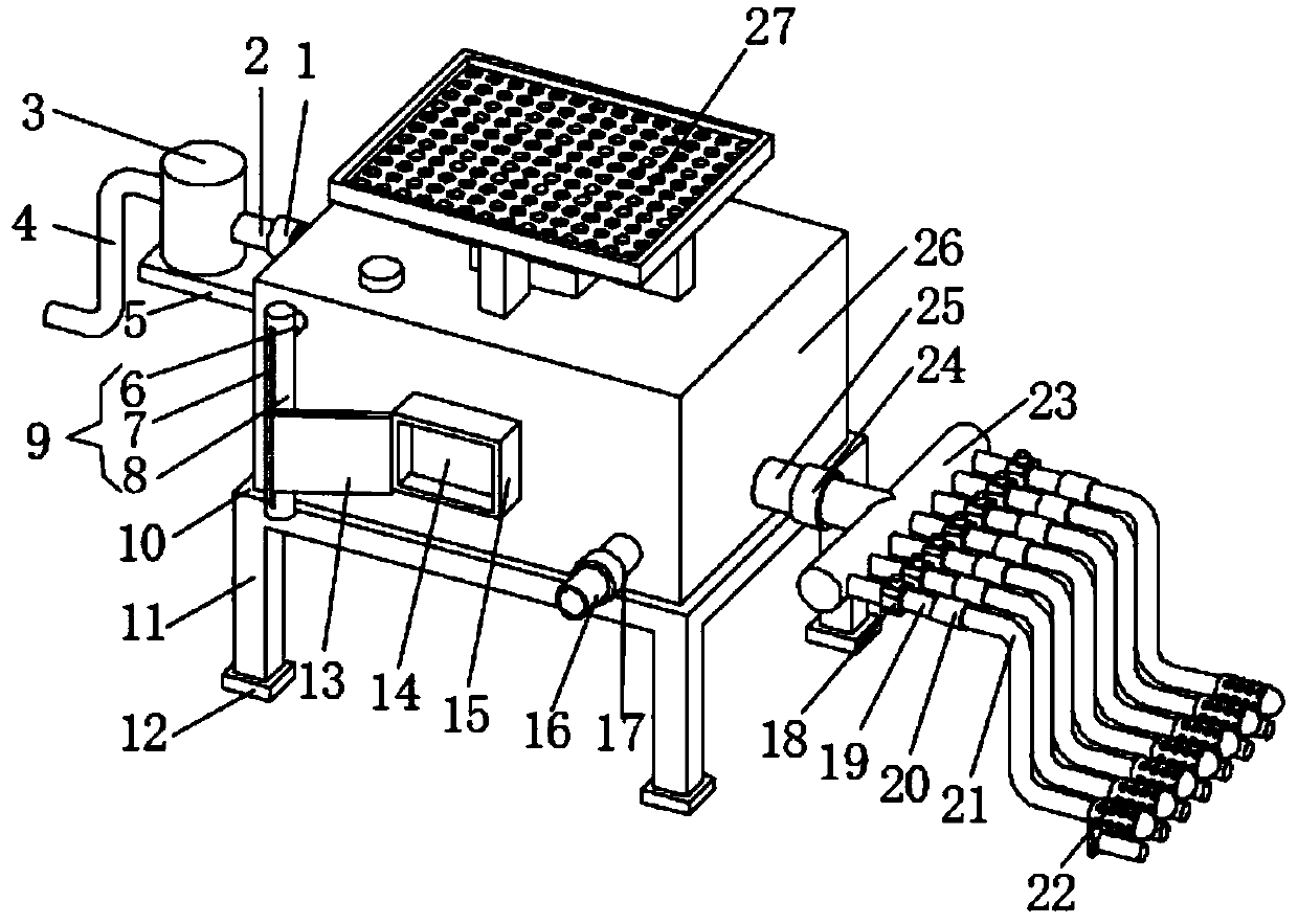 Automatic water-saving irrigation device for gardens