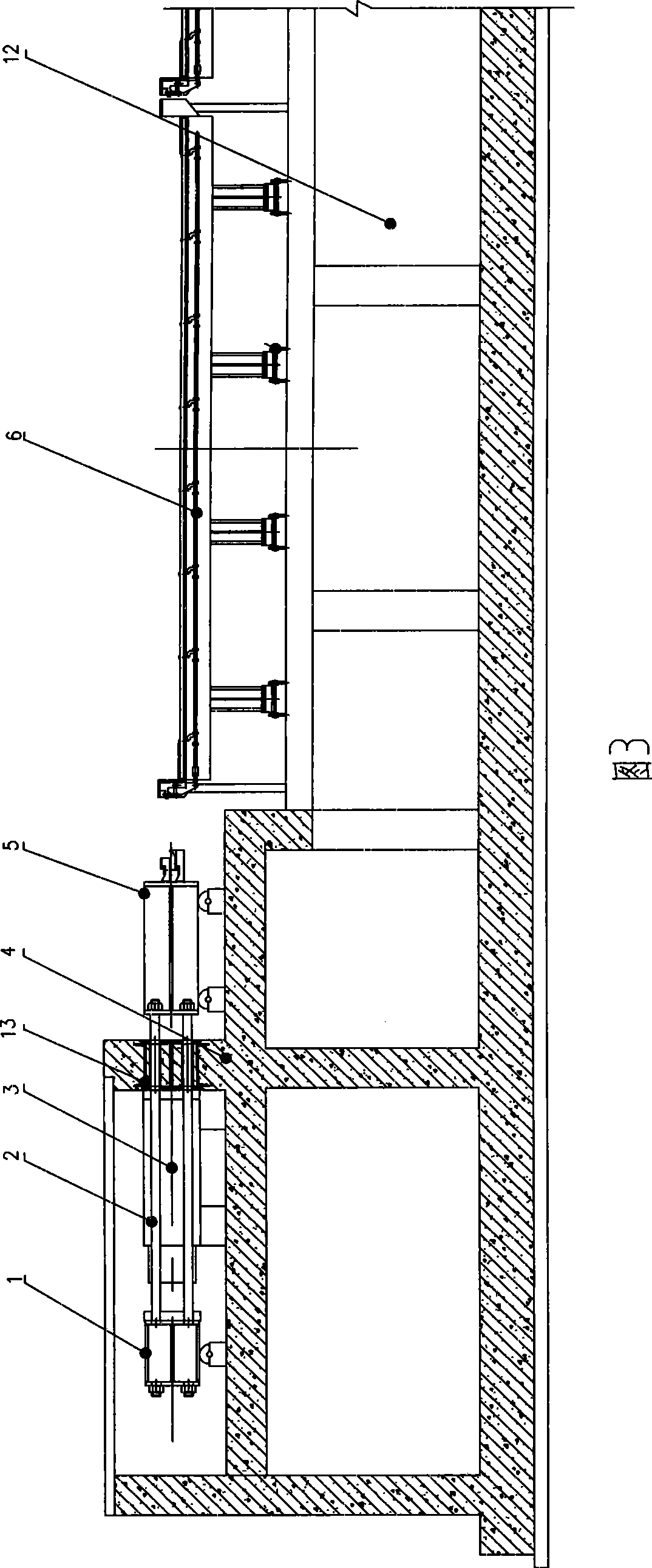 Bidirectional pre-tensioned rail plate long-surface pedestal production chain