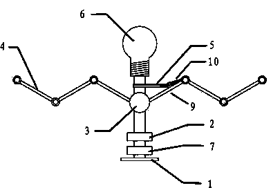 Lamp capable of automatically changing light brightness and shape of lamp body, and adjusting method thereof