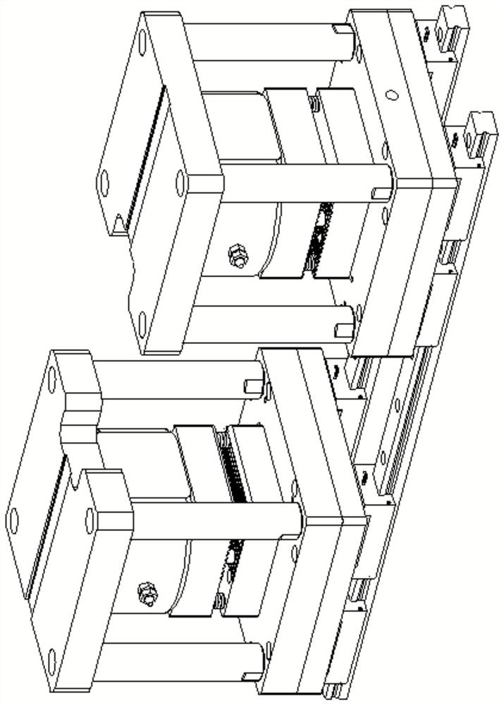 Novel device capable of being used for thin strip tension bending experiment