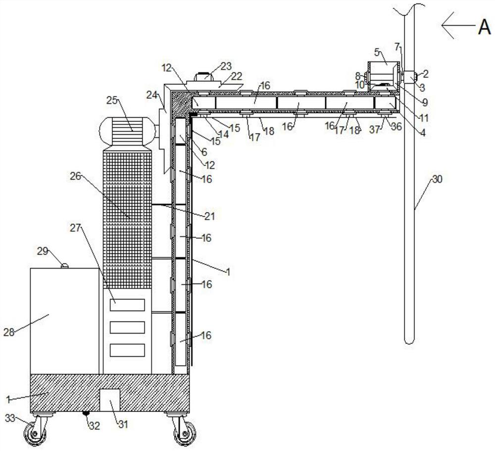 Greening pruning device and using method thereof