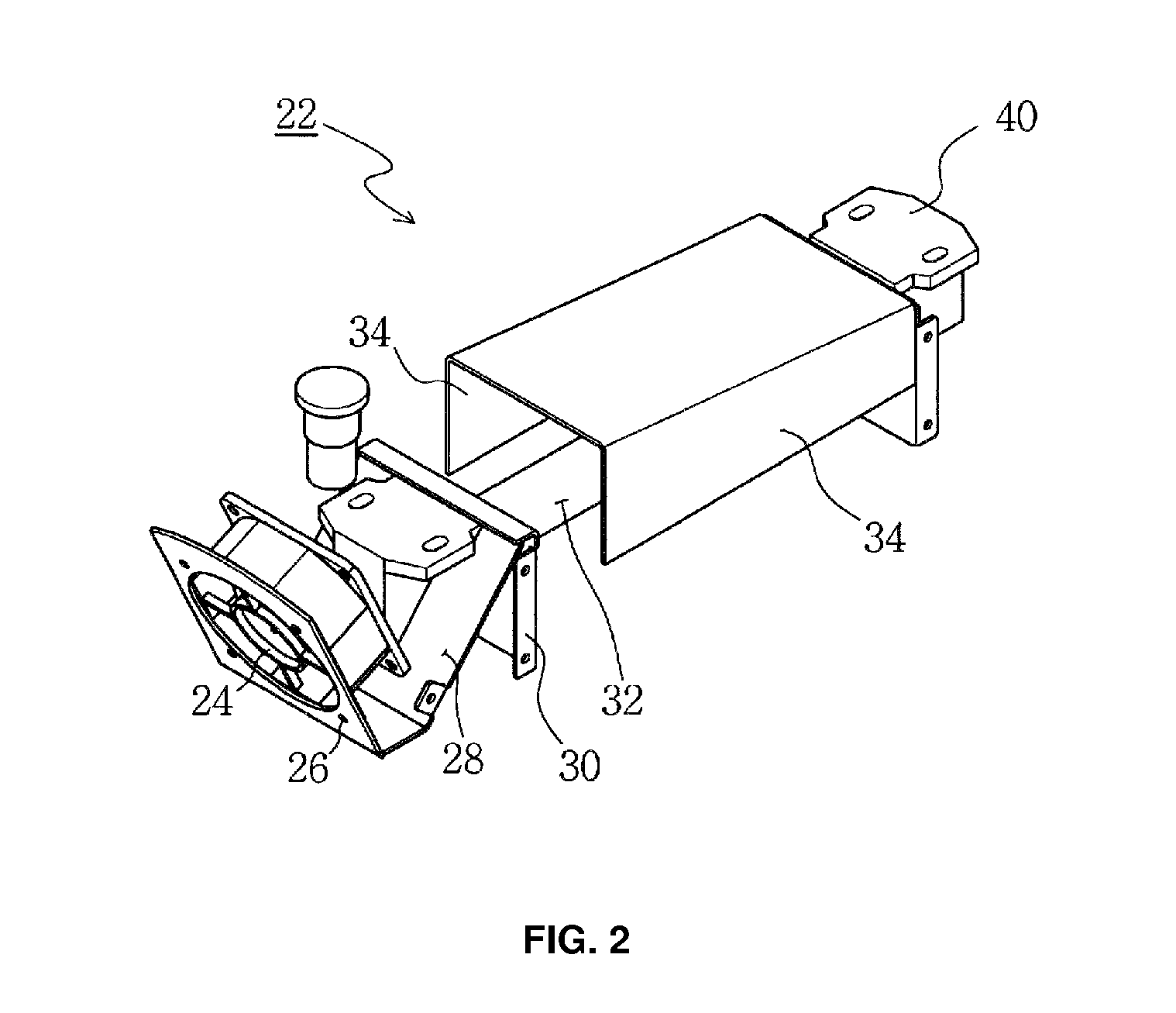 Hand carry type portable curing apparatus using long-arc UV lamp