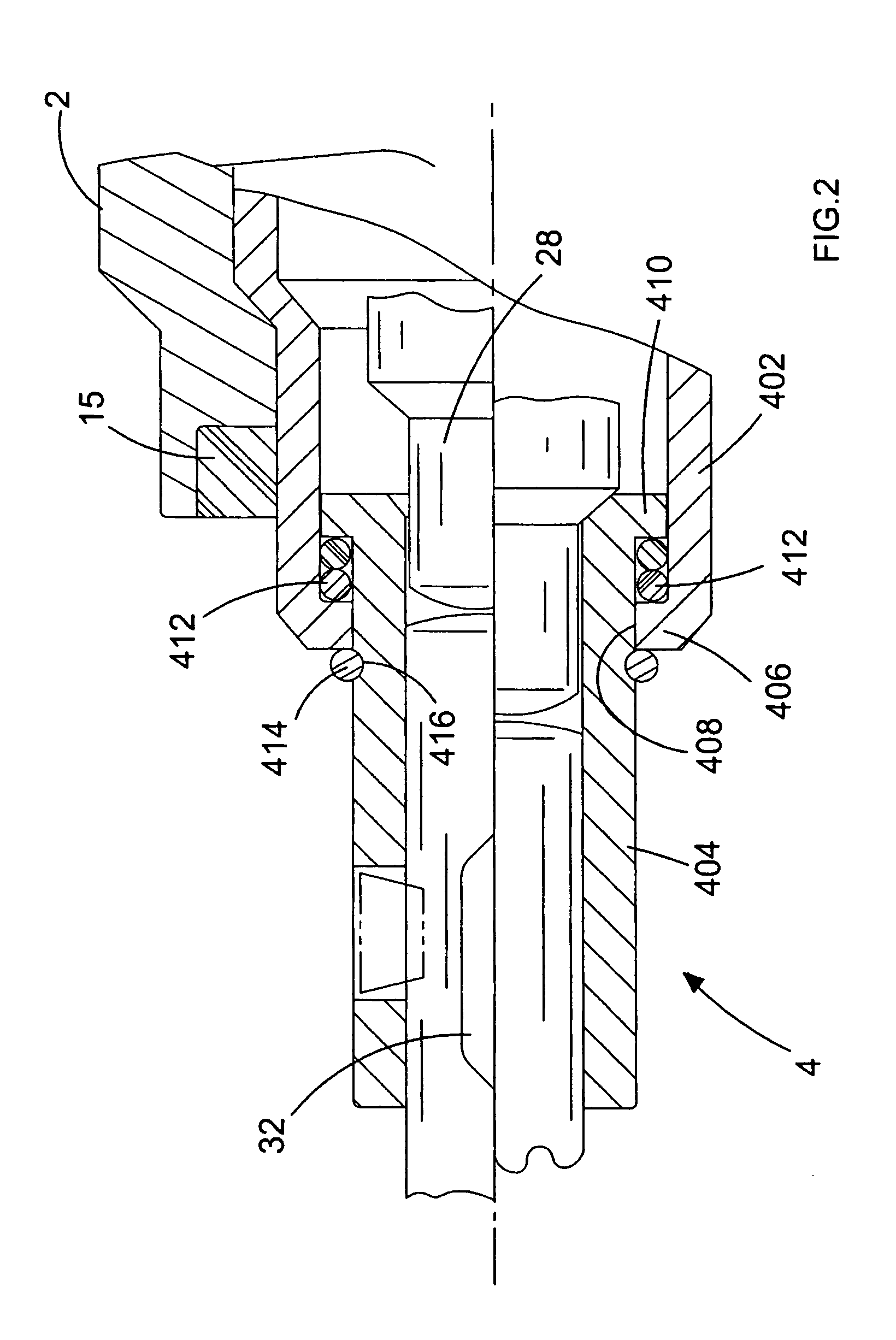 Rotary spindle for power tool and power tool incorporating such spindle