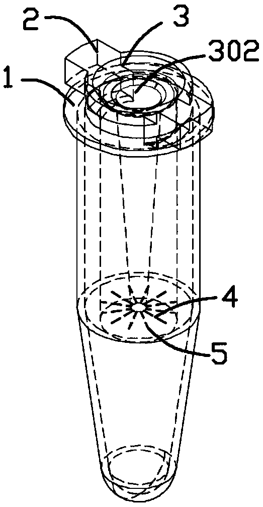 In-tube liquid drop preparing chip device