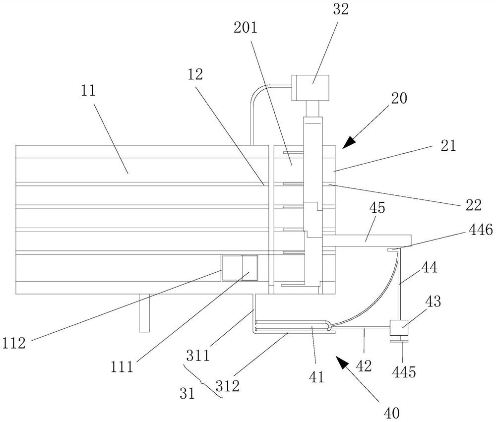 A test tube pushing track changing system and track changing method