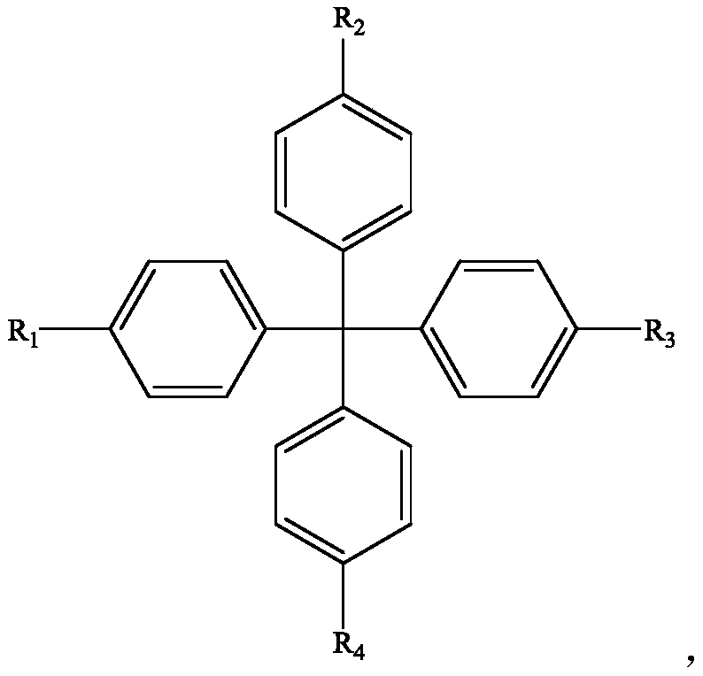 A tetraphenyl carbon-based oled host material and its application in the preparation of oled devices