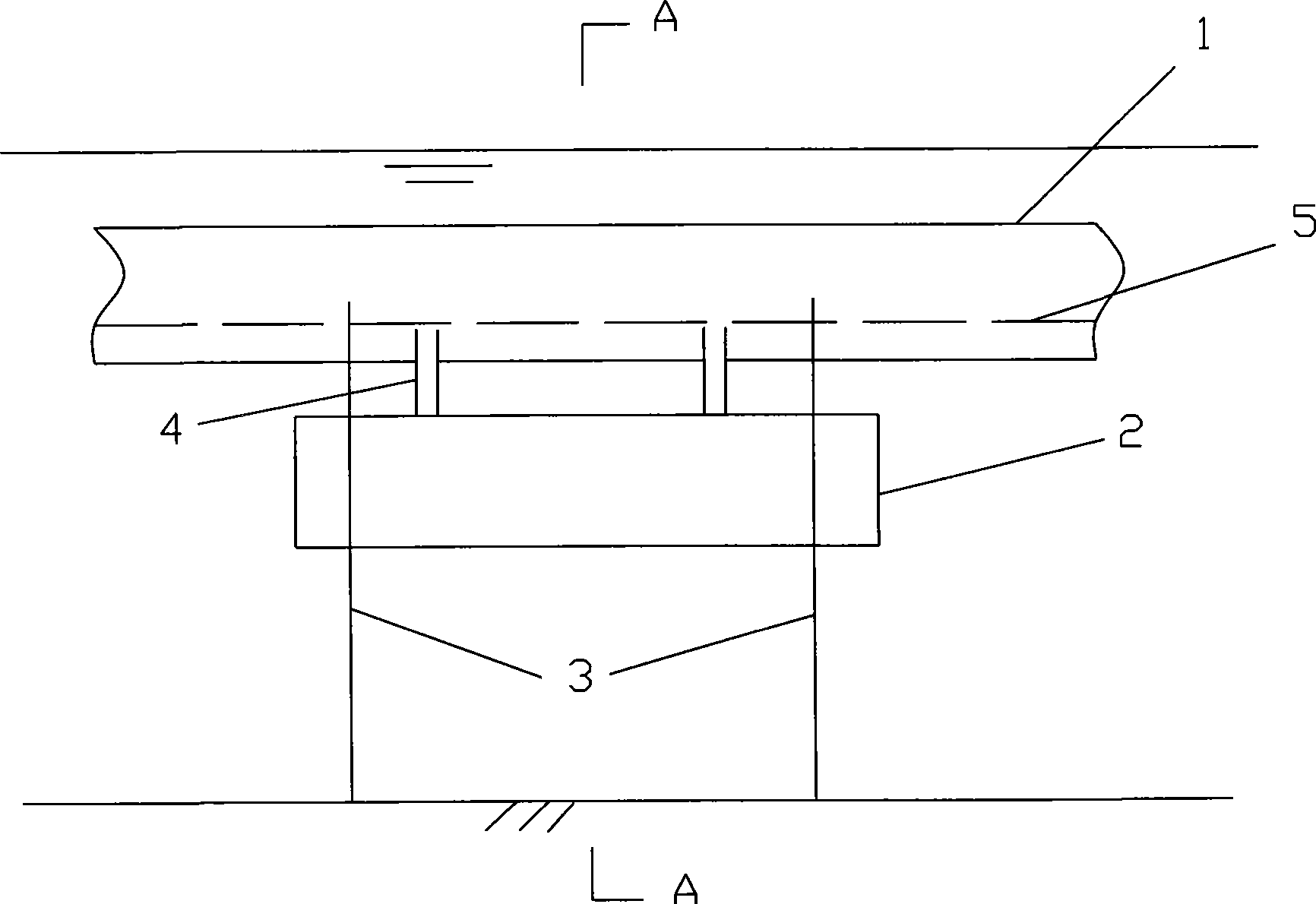 Buoyant force-adjustable subaqueous suspending tunnel