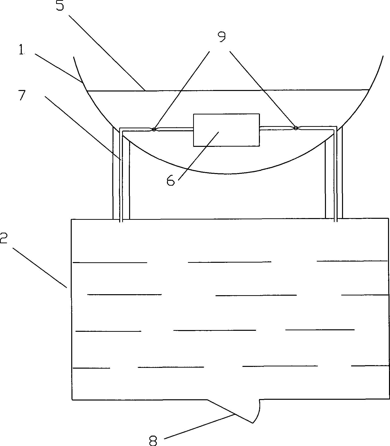 Buoyant force-adjustable subaqueous suspending tunnel