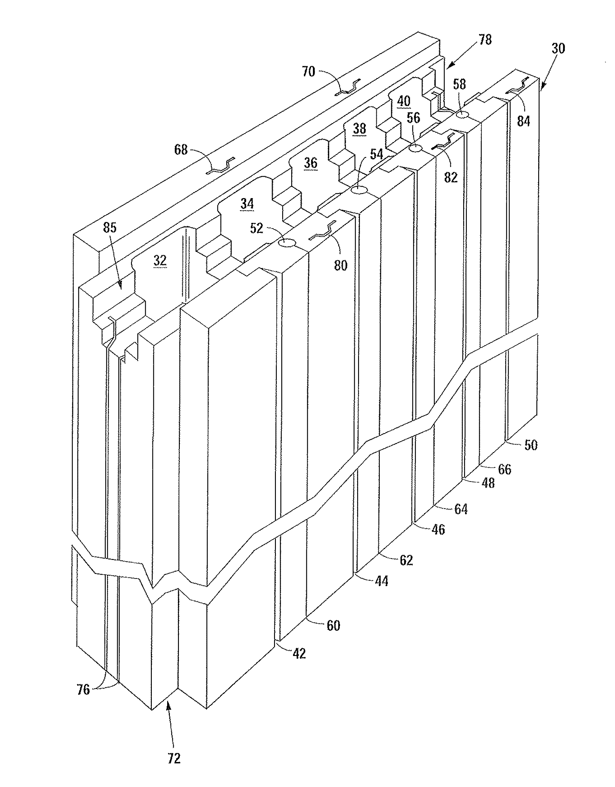 Polystyrene wall, system, and method for use in an insulated foam building