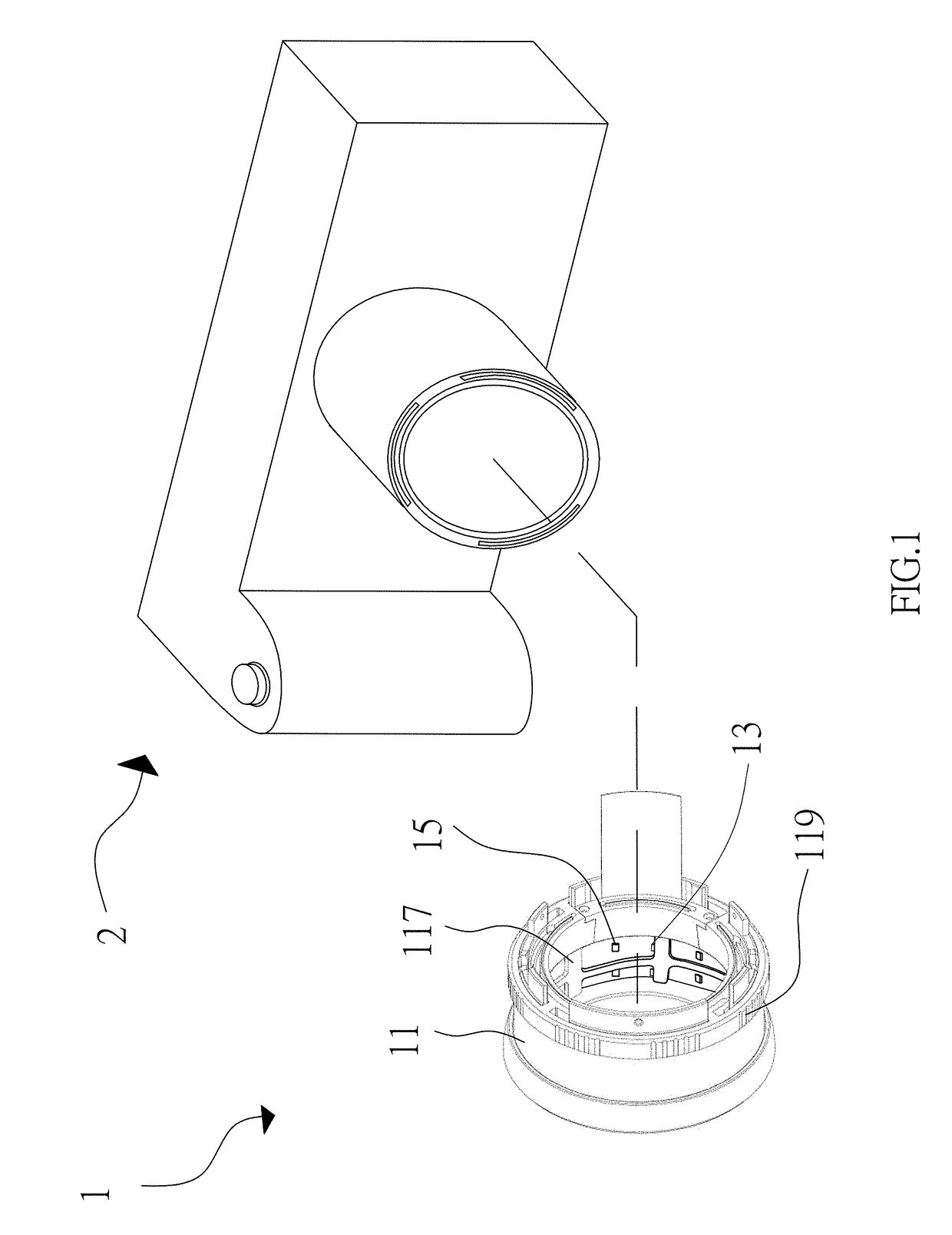 Low-Glare Fluorescent-Powder LED Light Device and Imaging Device Comprising the Same