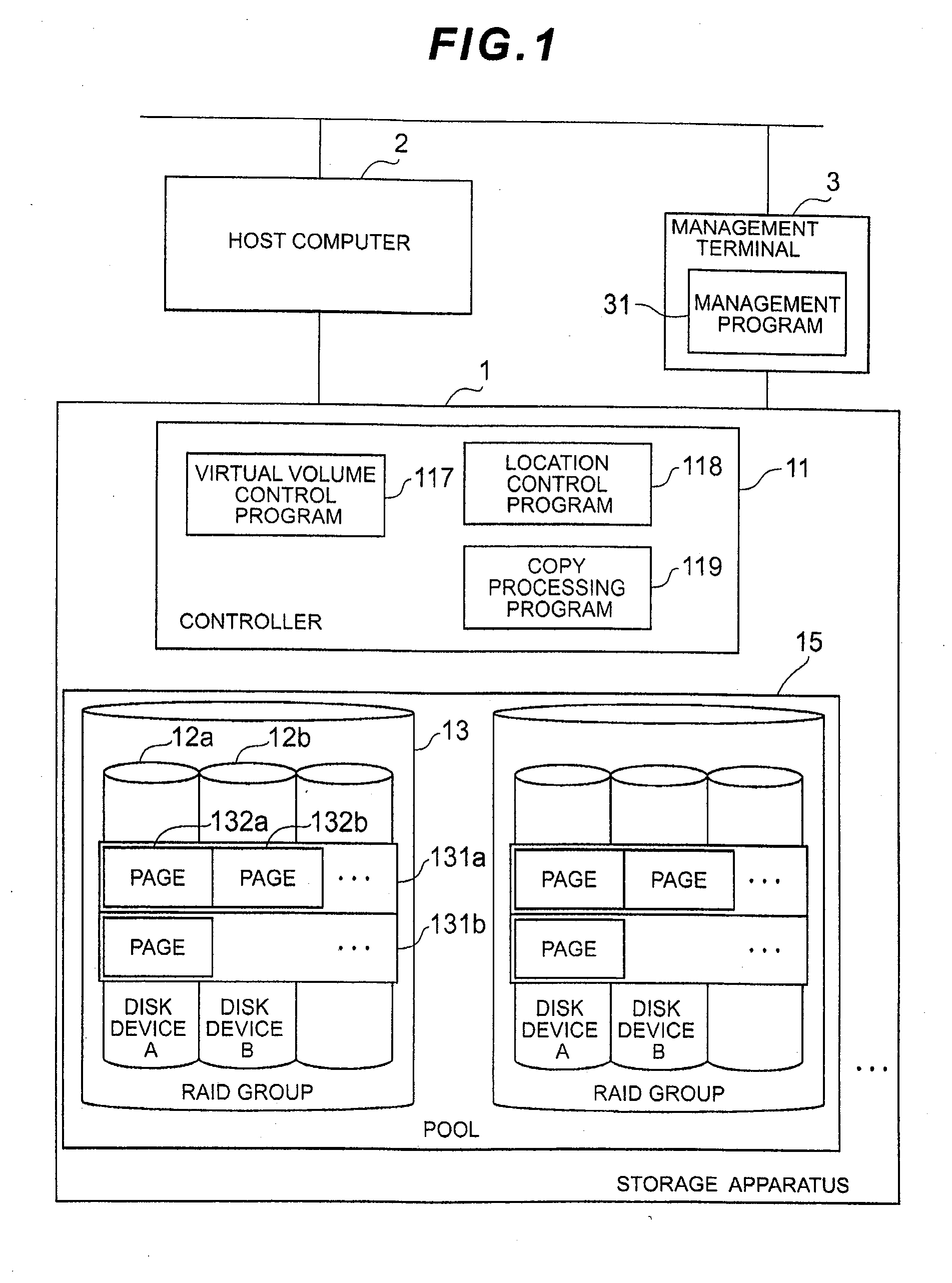 Storage system, storage apparatus, and optimization method of storage areas of storage system