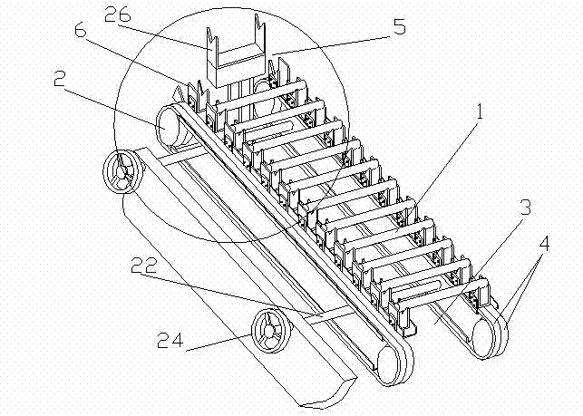 Bar material conveying device