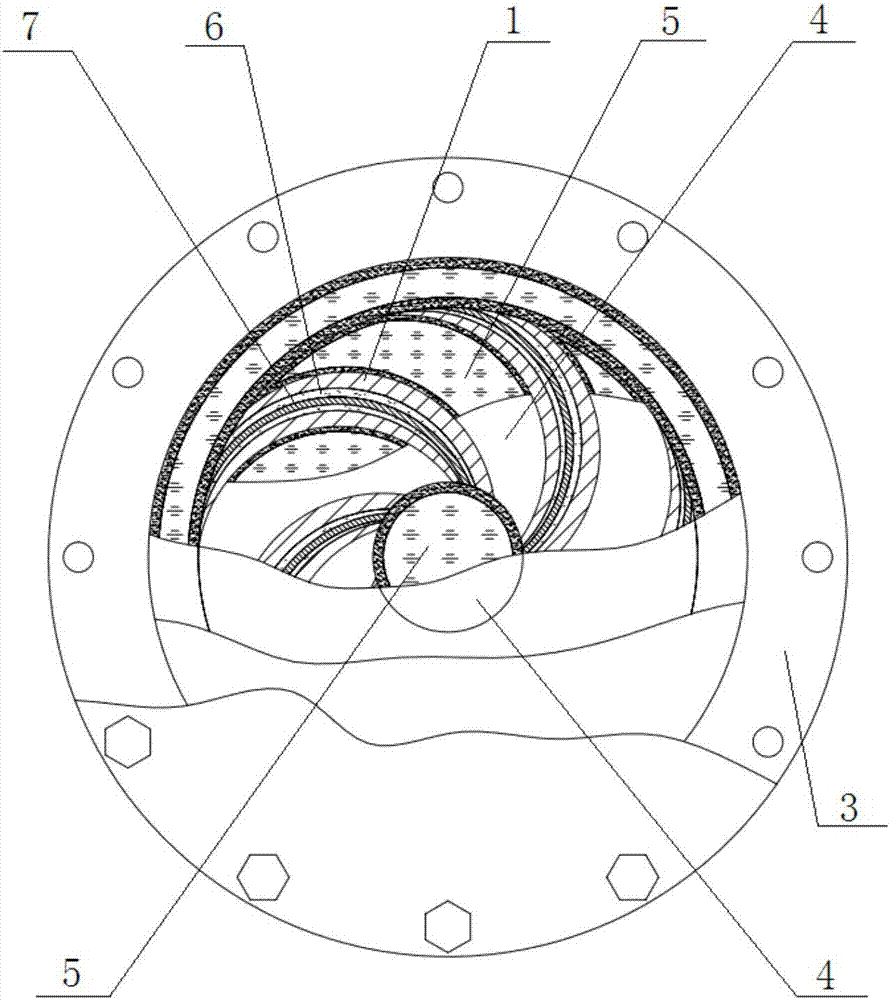 Shape follow-up mold and method for additionally installing composite abrasion-resistant layer on metal component