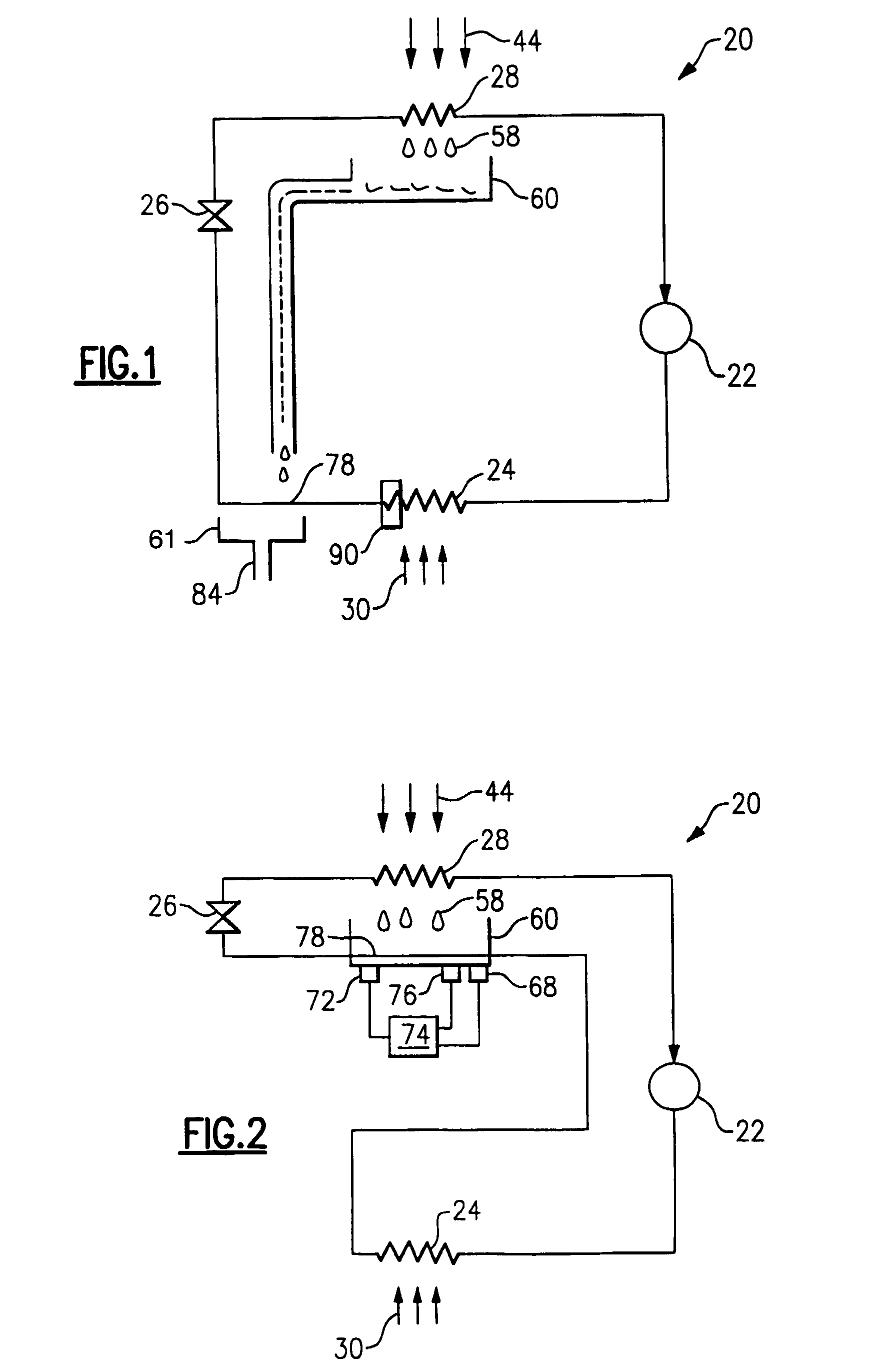 Refrigerant subcooling by condensate