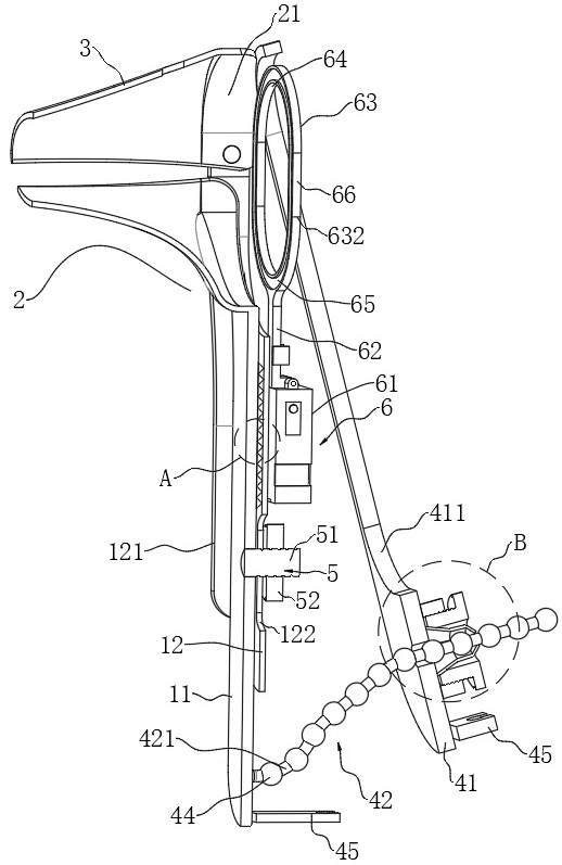 Instant throwing type medical vaginal speculum with built-in light source