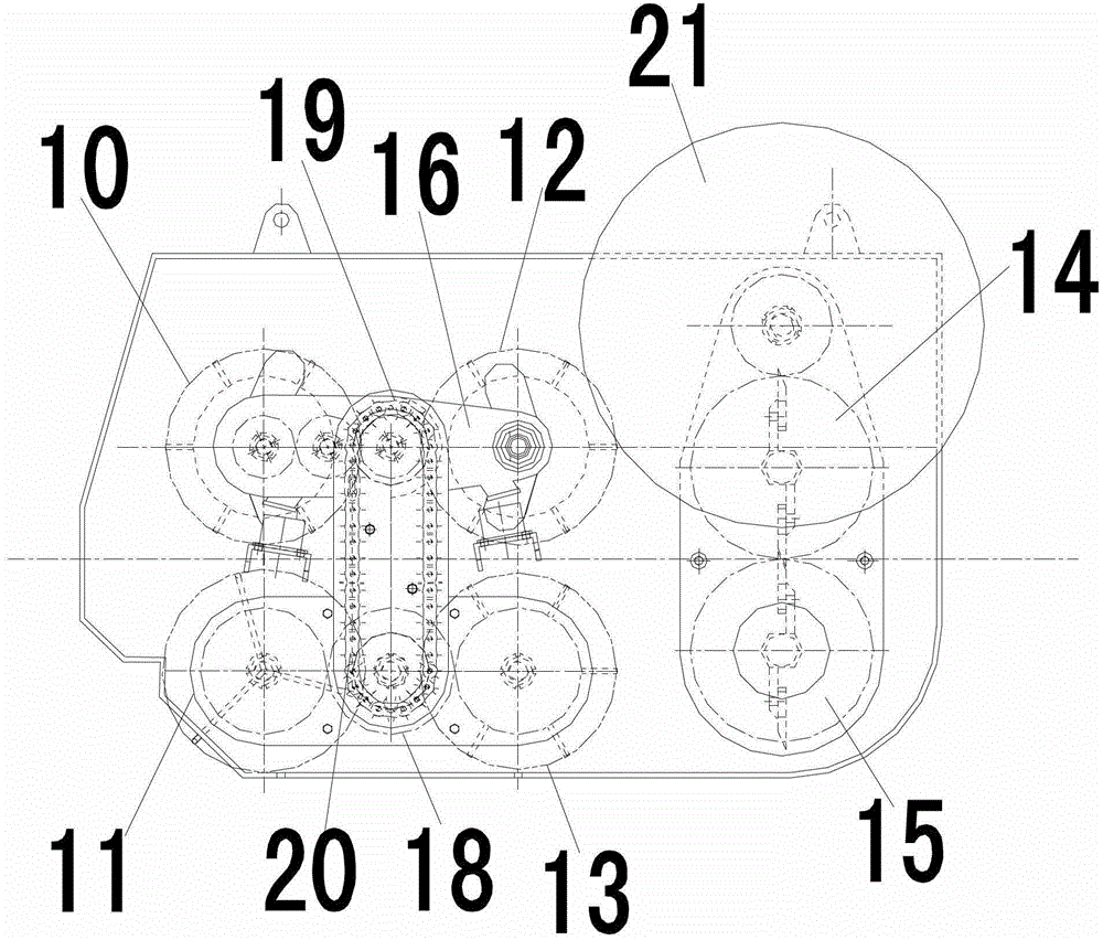 Sugarcane combine-harvester with novel conveying manner