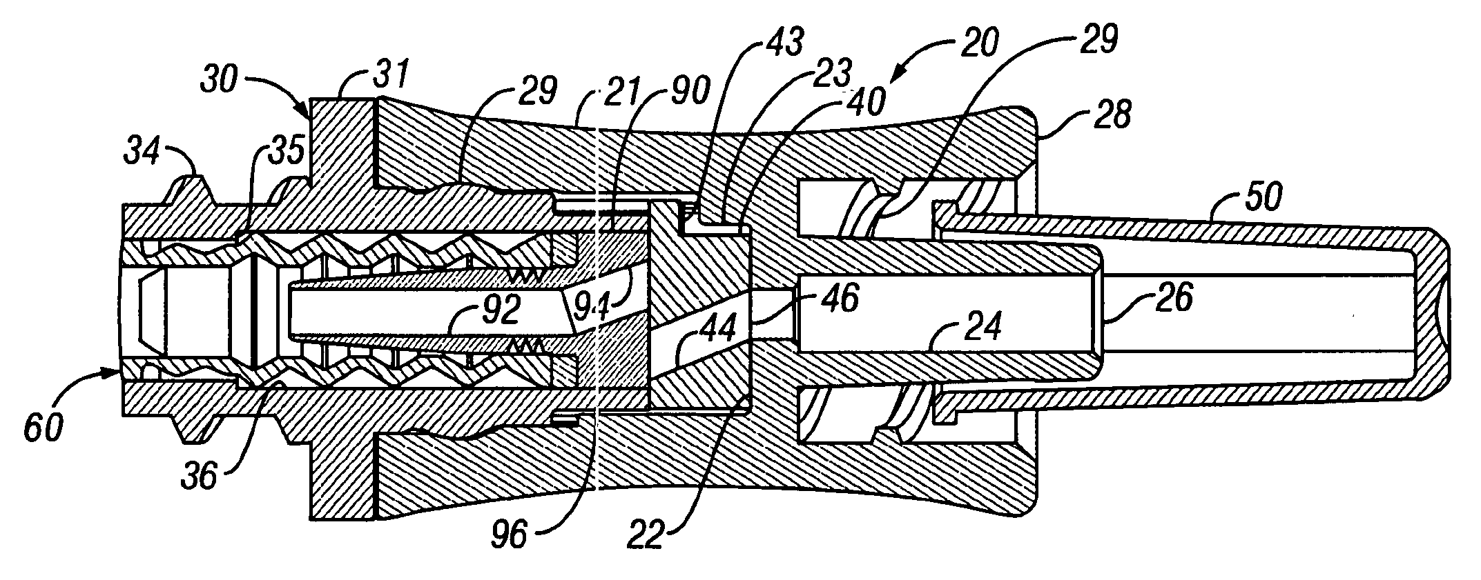 Needleless luer activated medical connector