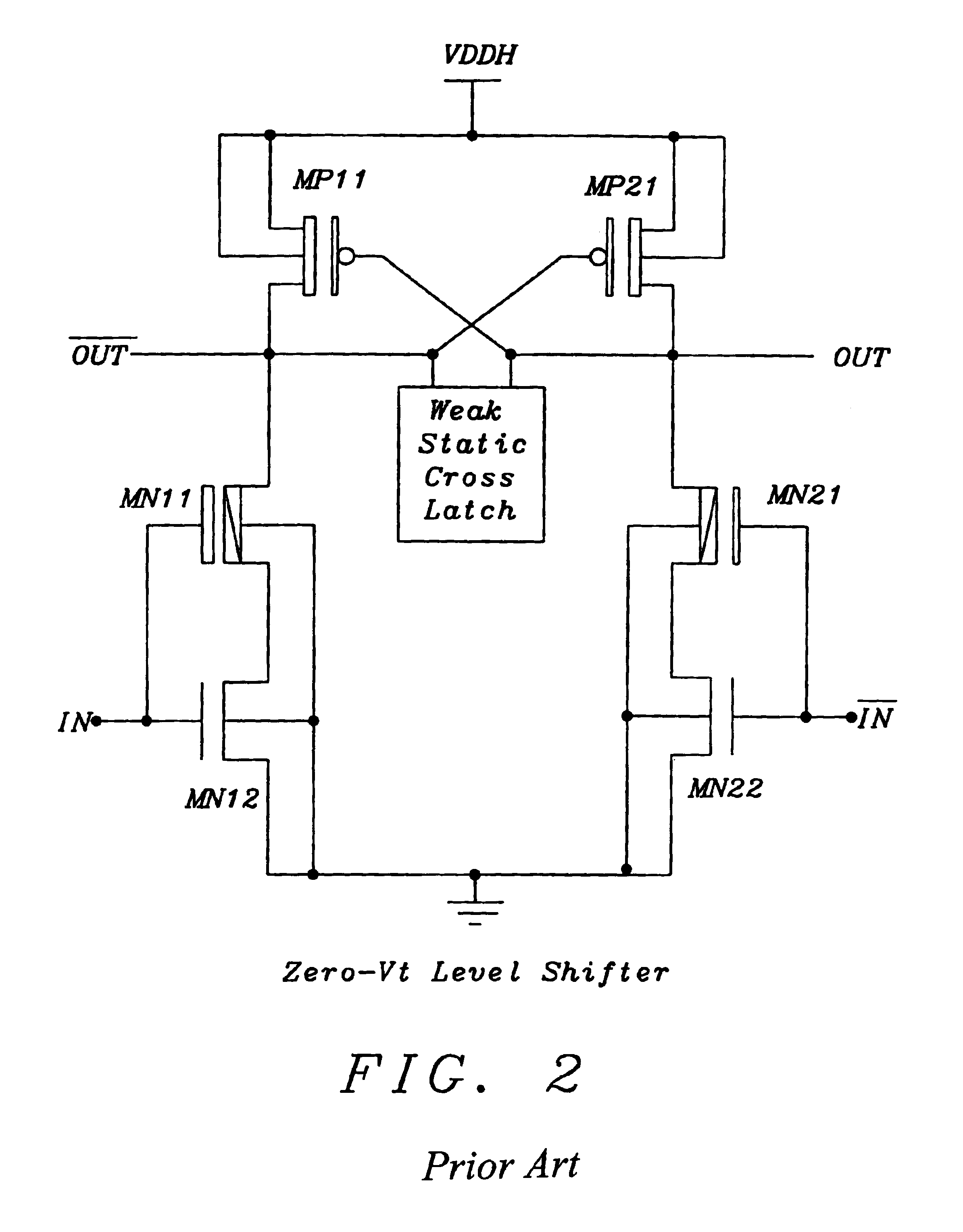 Charge pump level converter (CPLC) for dual voltage system in very low power application