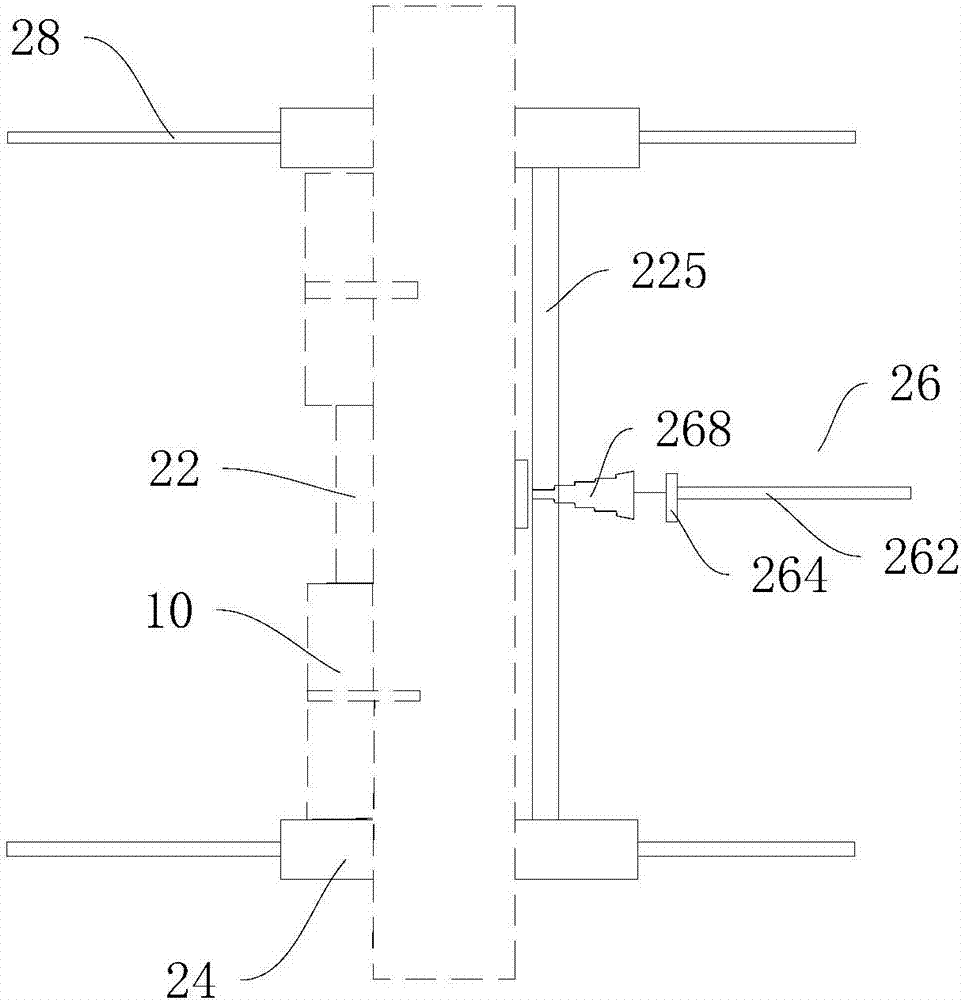 Sliding device, box-type beam stud assembling component, and method for mounting box-type beam stud in tubular pillars