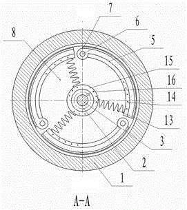 Negative pressure fan transmission device