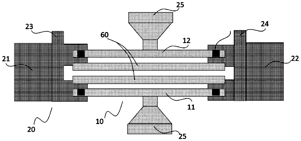 Electromigration testing structure, and testing method