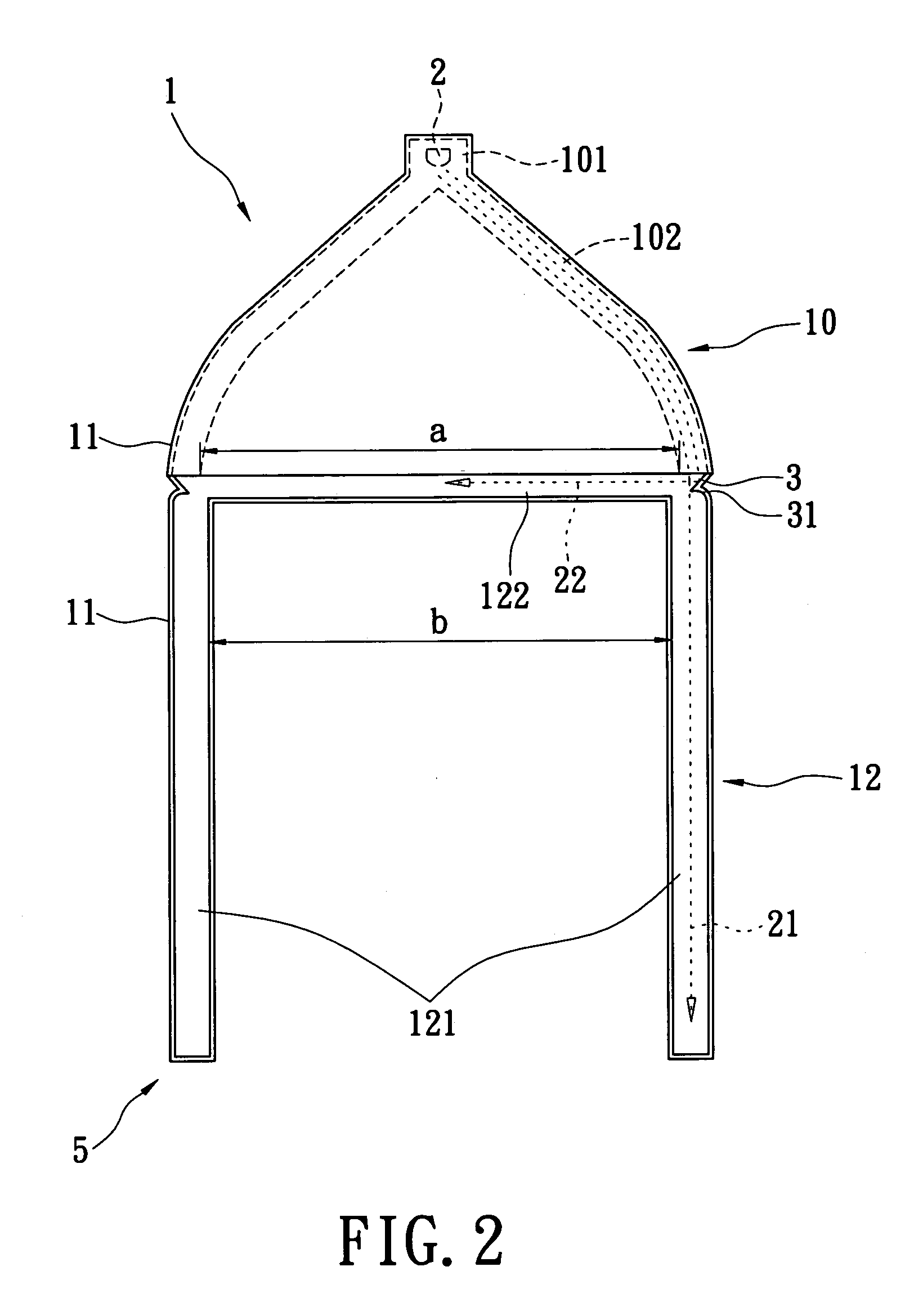 Light guiding frame with a plurality of guiding tracks