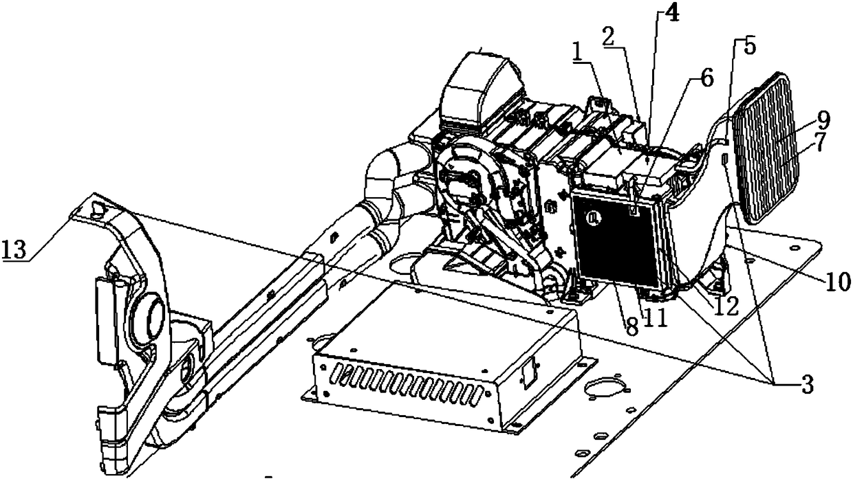 Air conditioner for novel multifunctional engineering vehicle and control method