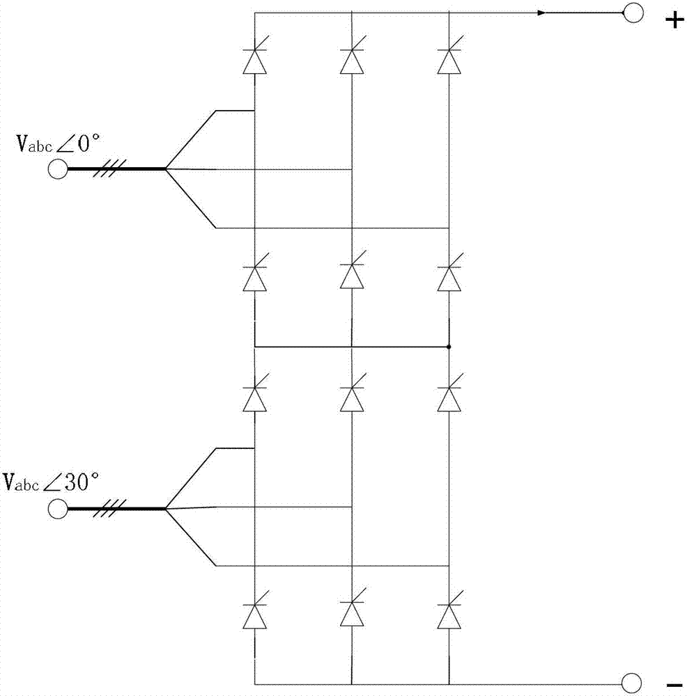 Mixed type three-pole direct current power transmission system and control method thereof