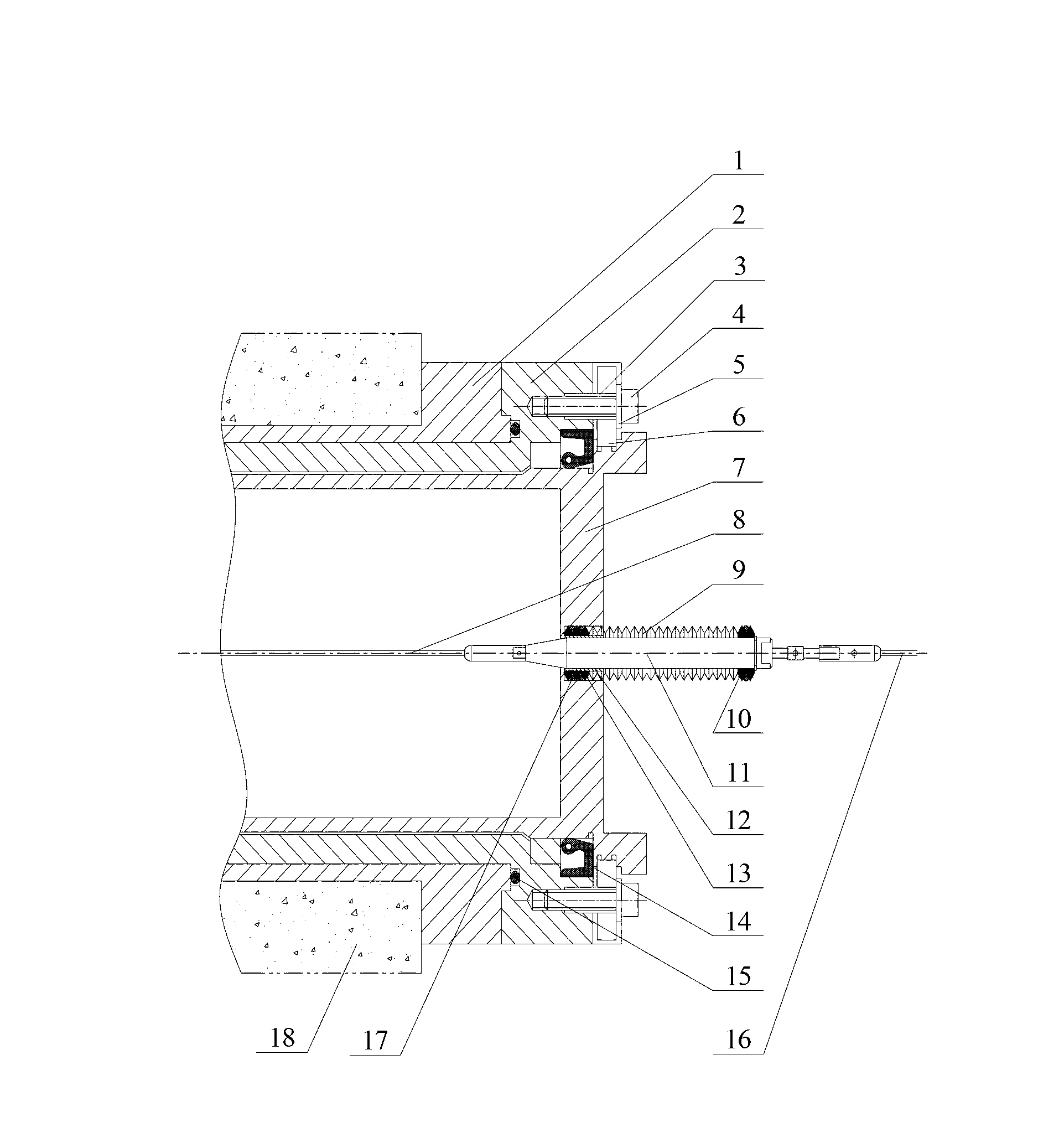 Sealed steel wire rope drive system