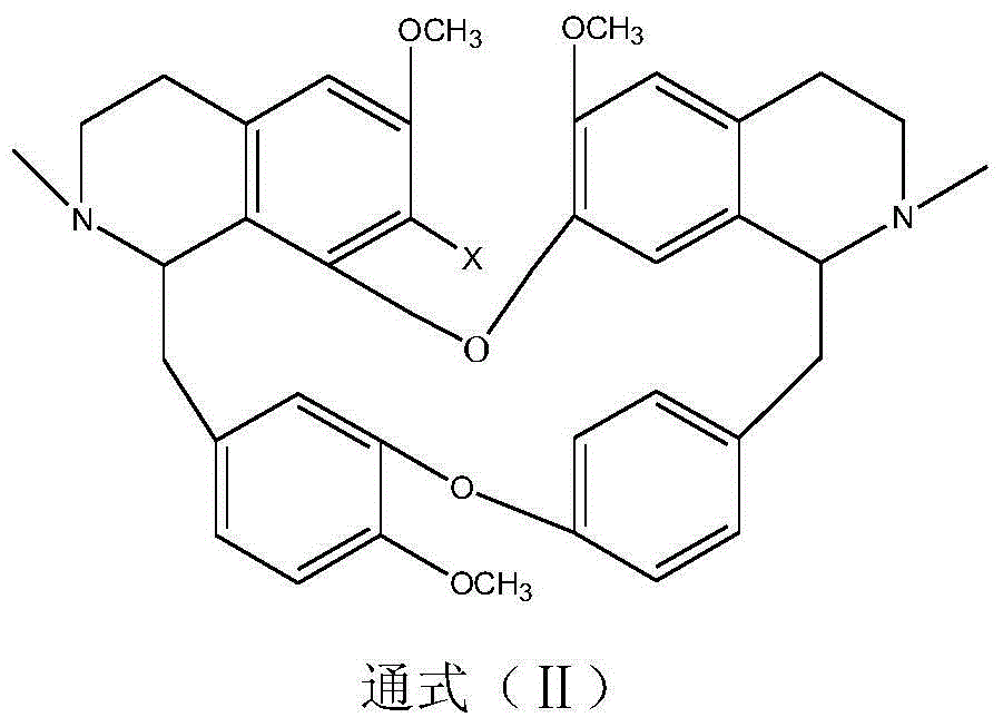 Bisbenzylisoquinoline glycine betaines as well as preparation method and application thereof in preparing anti-tumor medicines