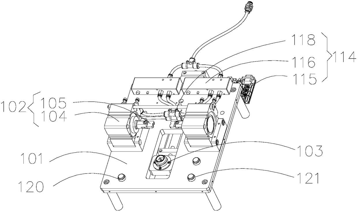 A kind of rotating connection assembly device