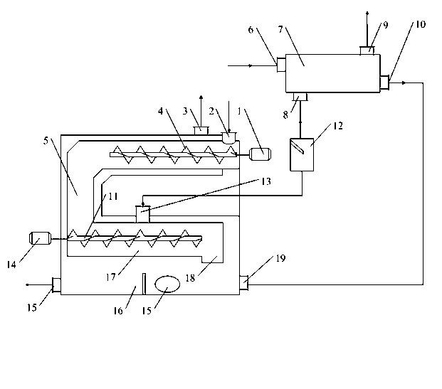 Method and device for three-stage separating biomass gasification