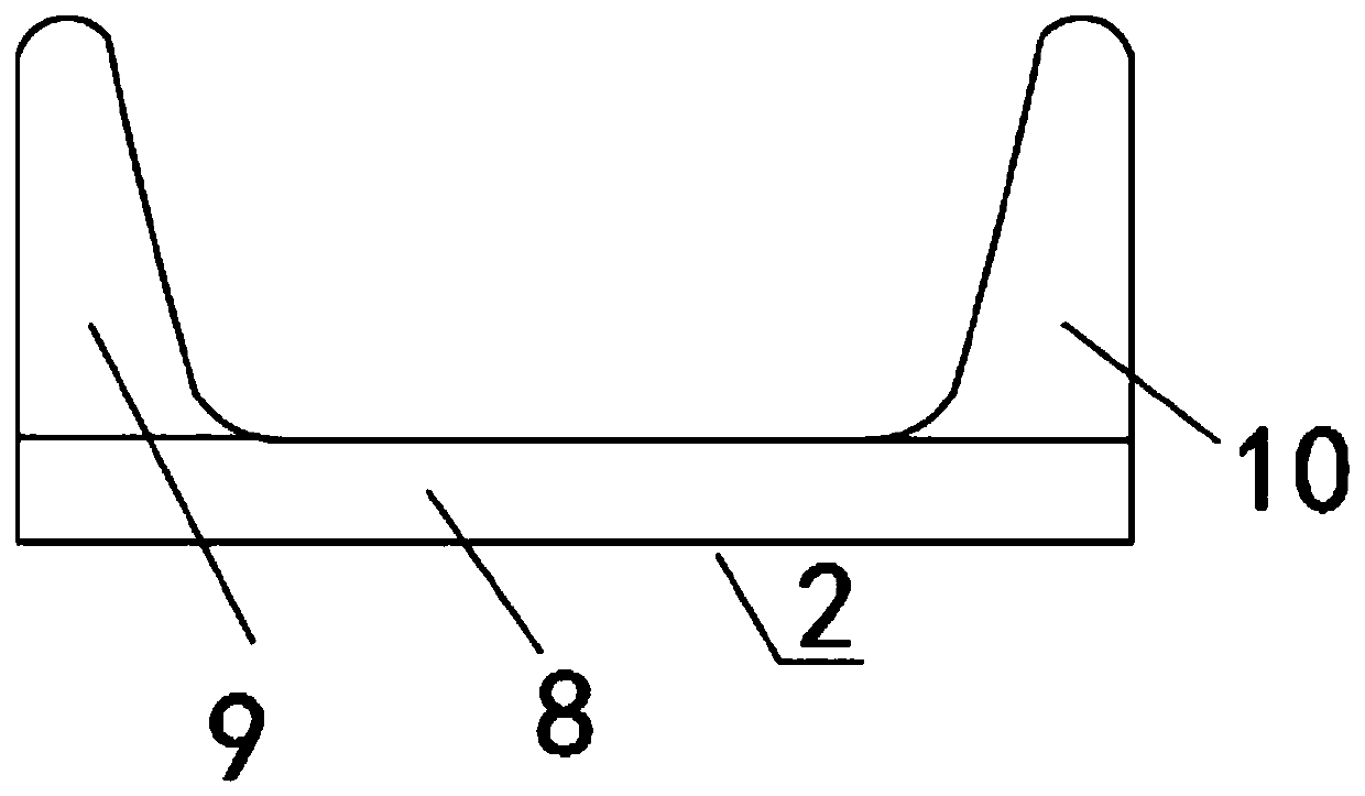 Inner corner reinforcing structure applied to super-thick vertical concrete structure formwork system