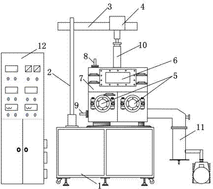 Ultrasonic-assisted vacuum brazing equipment